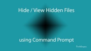 How to HideView Hidden Files using Command Prompt [upl. by Adnolahs452]