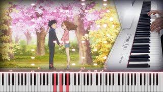 Karakai Jouzu no Takagisan Season 3 ED8  Hana 花 Piano cover [upl. by Adamek948]