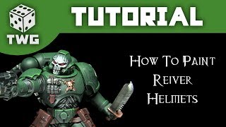 Warhammer Tutorial How To Paint Primaris Reiver Skull Helmets [upl. by Ahsienod]