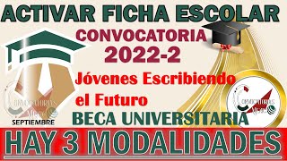 ¡ATENCIÓN ¿Quiénes deben Activar la FICHA ESCOLAR en SUBES ¡No te quedes sin tu beca JEF [upl. by Neeuq]