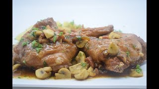 Delicious rabbit with mushrooms and dark beer  Dominiques kitchen [upl. by Annod]