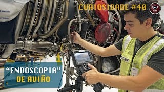 Exame de Avião Como o Mecânico Enxerga Dentro do Motor sem Abrir [upl. by Neibart]