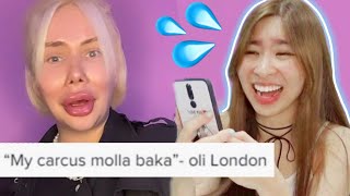 Oli London has the FUNNIEST quotFANSquot on tiktok [upl. by Anaihk]