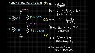 El Transistor BJT  Polarización Universal divisor de voltaje  Ejercicio Resuelto [upl. by Xever]