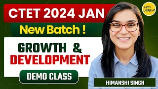 CTET Jan 2024  Child Development amp Pedagogy by Himanshi Singh  Class01 [upl. by Graf]