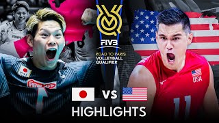 LEGENDARY MATCH  JAPAN vs USA  Mens OQT 2023 [upl. by Marabelle]