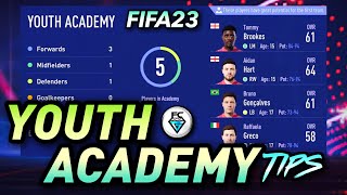 FIFA 23 YOUTH ACADEMY TIPS [upl. by Ardeth]