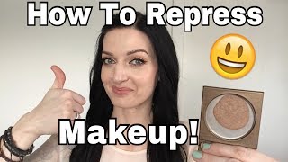 How To Repress Makeup  ANY Powder Makeup Products [upl. by Youlton]