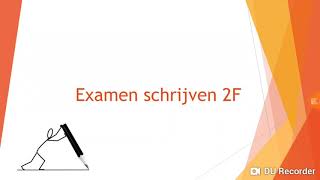 Examen schrijven 2F [upl. by Lam201]