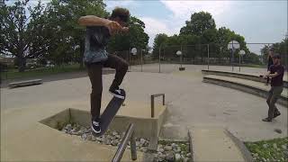 First Time at Ambler Skatepark w George  First 50 to Fakie  First Gap to Front Board Down Rail [upl. by Oisacin]