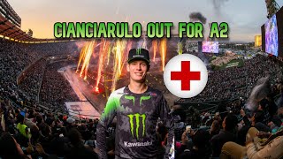 BREAKING Adam Cianciarulo Out For Anaheim 2 2024 Due To Broken Finger [upl. by Stempson978]