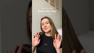 Green Tea Clay face mask for breakouts and clear skin ✨ [upl. by Eelessej672]