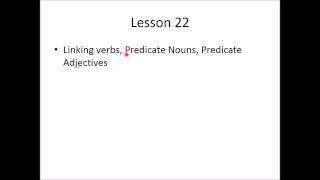 Linking Verbs Predicate Nouns and Predicate Adjectives [upl. by Sul290]