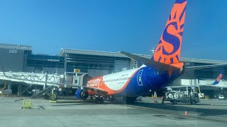 AMAZING BUZZSAW SOUND Sun Country Airlines 737800  Minneapolis to Los Angeles NO COMMENTARY [upl. by Fulmis]