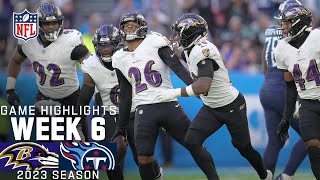 Baltimore Ravens vs Tennessee Titans Game Highlights  NFL 2023 Week 6 [upl. by Htebazle]