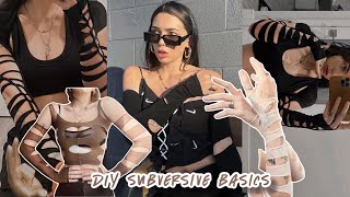 TRYING VIRAL TIK TOK CLOTHING TRENDS • DIY TOPS FOR 1 [upl. by Mcbride]