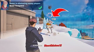 How to EASILY Assist in eliminating enemy players in Fortnite [upl. by Ahsem855]