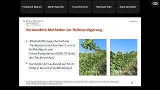 HBLAuBA Klosterneuburg  Forschungstag Weinbau 2024  Vortrag DI Martin Mehofer [upl. by Seow]