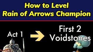 How to Level and Gear up Rain of Arrows Champion Path of Exile 322 [upl. by Earissed]