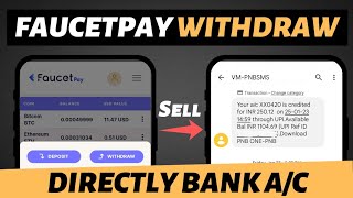 Faucetpay withdrawal bank account 2023  How to withdraw money from faucetpay  Sell crypto [upl. by Kym]