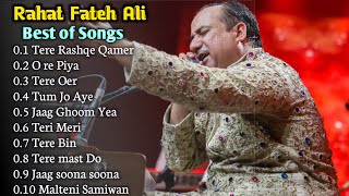 Rahat Fateh Ali Khan  Best of Songs  Fateh Ali Khan Sad Songs All Hit Time  JUKEBOX  Hindi Songs [upl. by Akenn]