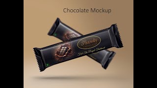 Adobe Photoshop  chocolate bar mock up design print design graphic design tutorial mock up [upl. by Einnahpets]