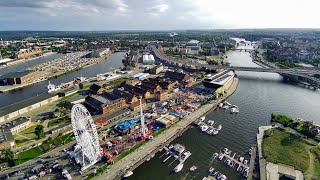 Fun in the Port  Zabawy w porcie Szczecin  Drone footage 4K [upl. by Lunsford61]