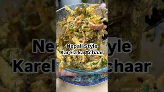 Nepali style Karela ka Achaar  healthy bhi aur tasty bhi  Easy amp Recipefood recipe [upl. by Thorrlow]