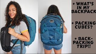 HOW TO PACK MY BACKPACK using PACKING CUBES  How I use my BACKPACK as CARRY ON [upl. by Reilamag]