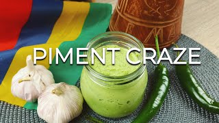 Piment Crazé Recipe  Green Chilli Paste the Mauritian Way [upl. by Rolat]