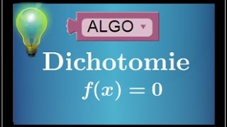 dichotomie comprendre la méthode et savoir la programmer  TVI  Algorithmique  IMPORTANT  BAC [upl. by Hyacinth585]