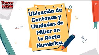 Ubicación de Centenas y Unidades de Millar en la Recta Numérica Tercer Grado 🤓📏 [upl. by Coleman]