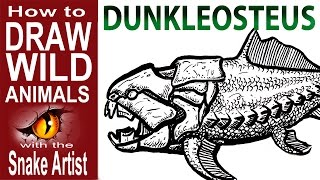 how to Draw Dunkleosteus [upl. by Asilej]