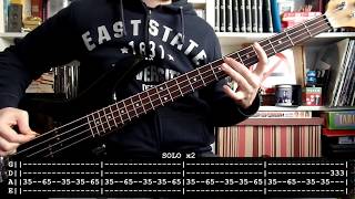 RAMMSTEIN  Engel bass cover w Tabs 🔇 [upl. by Imalda]