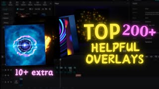 200 FREE Helpful Overlays For CapCut After Effects AM And Video Star Editing 🔥📽️ [upl. by Atrebla838]