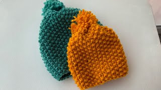 Cappello a punto riso Velocissimo da fare Tutorial semplice [upl. by Ydoc520]