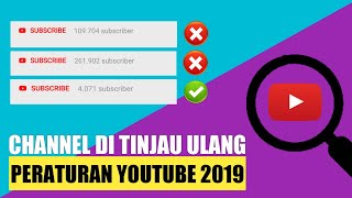 PERATURAN YOUTUBE 2019 BANYAK CHANNEL YANG DISMONETISASI MASAL [upl. by Ahsilad]