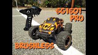 SG1601 PRO BRUSHLESS 116 SCALE RC TRUCK REVIEW [upl. by Primo804]