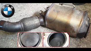 BMW 57 diesel 530d and 730d engine N57 Removing and cleaning the DPF filter Part 2 [upl. by Norek620]