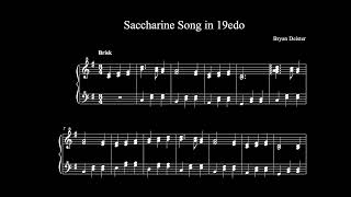 Saccharine Song in 19edo score [upl. by Sirotek803]