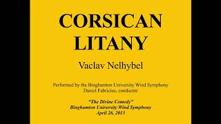 Corsican Litany  Vaclav Nelhybel [upl. by Guise]