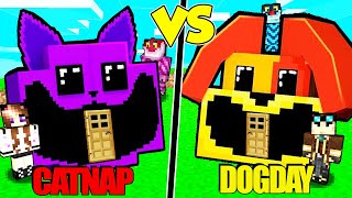 CASA CATNAP CONTRO CASA DOGDAY SU MINECRAFT [upl. by Noryv95]