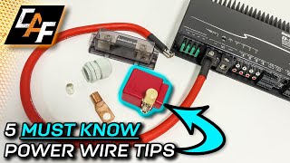 Installing an Amplifier Use these BEST PRACTICES for Power Wire [upl. by Skantze]