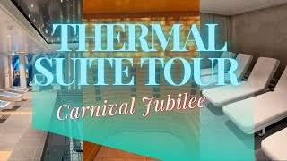 Carnival Jubilee Thermal Suite Tour in Cloud 9 Spa [upl. by Nahtannoj]