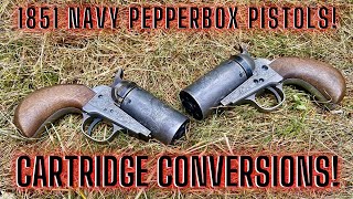 1851 Navy Pepperbox Pistols Custom Conversions with Engraving by Willy B Infamous [upl. by Oremodlab]