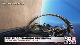 Red Flag training underway at Nellis Air Force Base [upl. by Edras]