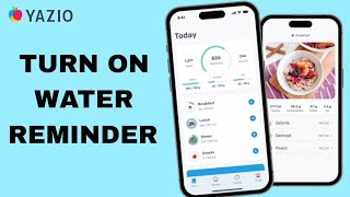 How To Turn On Water Reminder On Yazio App [upl. by Mooney]