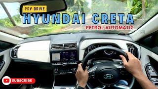 POV Drive  2022 Hyundai Creta SX Opt  Petrol Automatic  Facelift model  Narrow road  Jonnxoo [upl. by Merry]