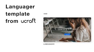 Website Template for Online Courses from Ucraft [upl. by Ynaoj]