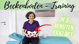 BeckenbodenTraining in 5 Minuten erklärt von Franziska Liesner für 🚺 und 🚹 [upl. by Stutman31]